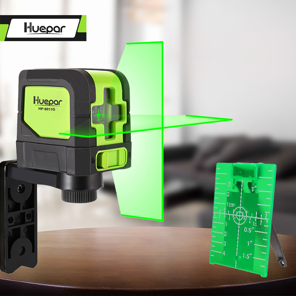 Huepar Green Laser Level DIY Cross Line Laser Self Leveling 9011G Bright Green gallery
