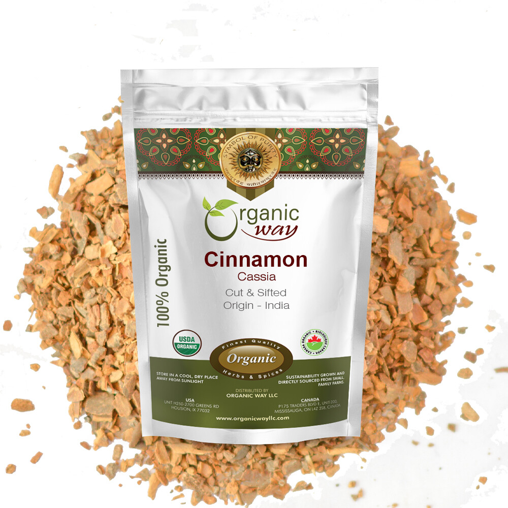 Organic Way Cinnamon Cassia Cut & Sifted - Organic, Kosher & USDA Certified gallery