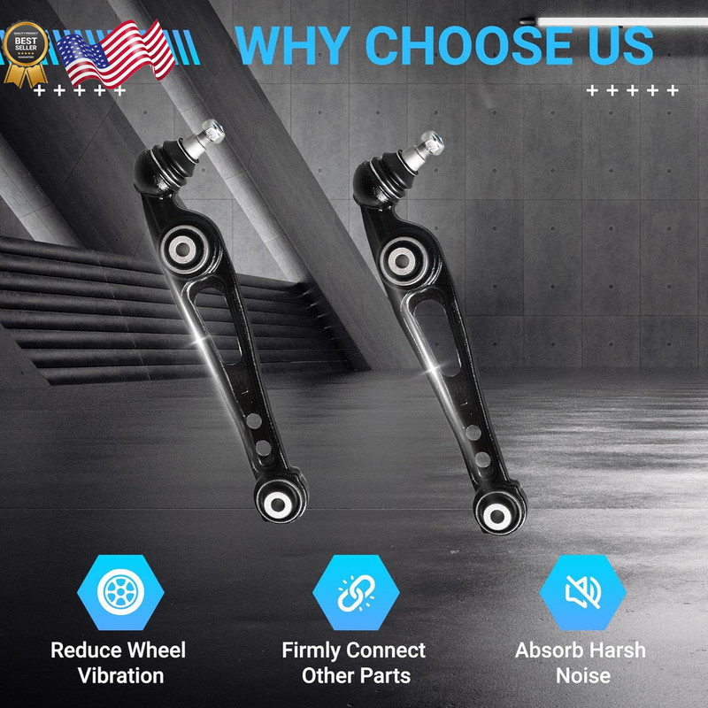 Front Upper and Lower Control Arm Kit Compatible with 2013-2018 Land Rover Range gallery