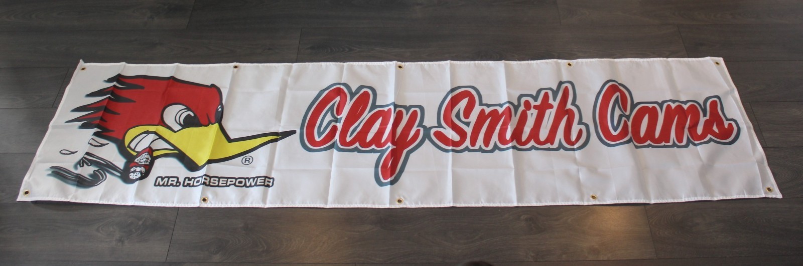 Clay Smith Cams Banner Flag Big 2x8 Racing Speed Shop Car Mechanic Garage gallery