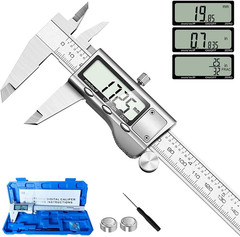 Digital Caliper Measuring Tool, Stainless Steel Vernier Caliper Digital Micromet