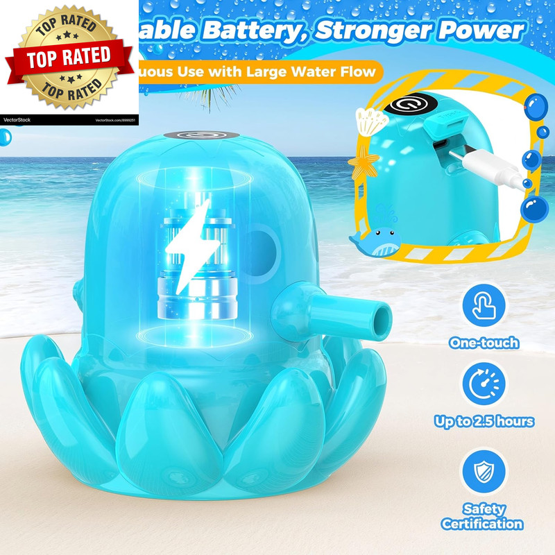 Water Table Pump, Continuous Flow Rechargeable Magnetic Octopus Pump gallery