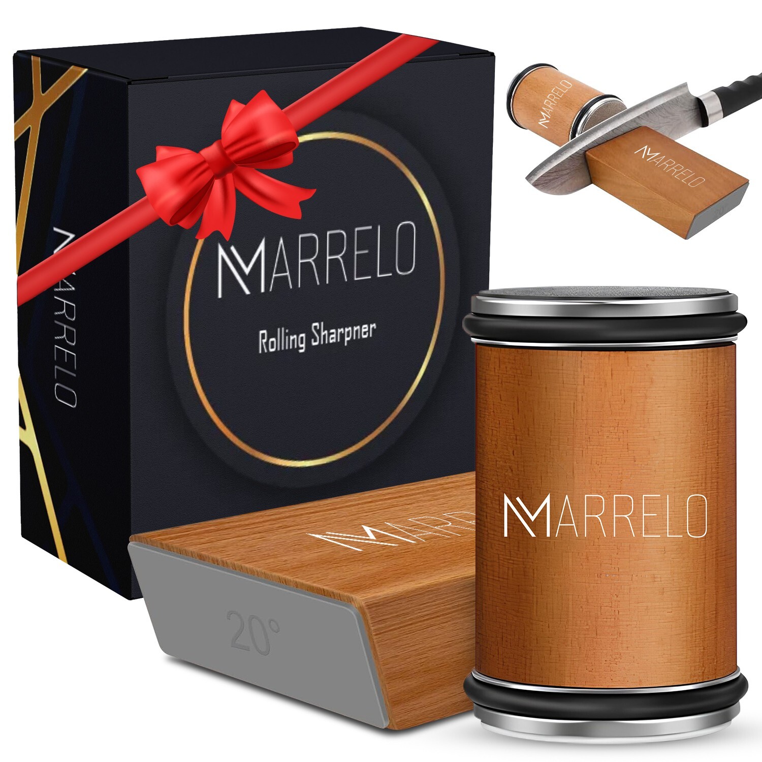 Mothers Day Gift Rolling Knife Sharpener with Diamond Grit Discs Angles 15°& 20° gallery