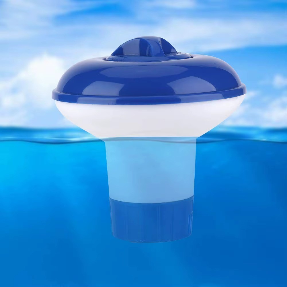 Heavy Duty 7" Pool Floating Chemical Dispenser Floater for 3" Chlorine Tablets gallery