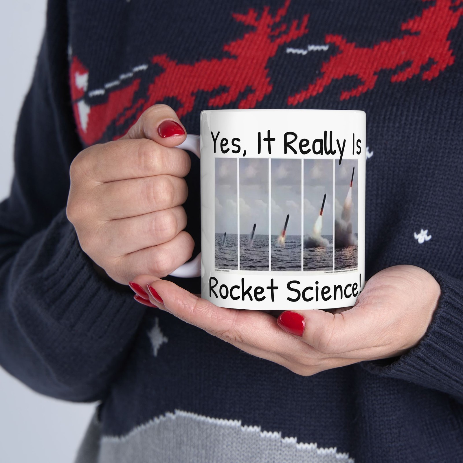 Yes It Really Is Rocket Science Mug | Navy Submarine Tomahawk Missile gallery