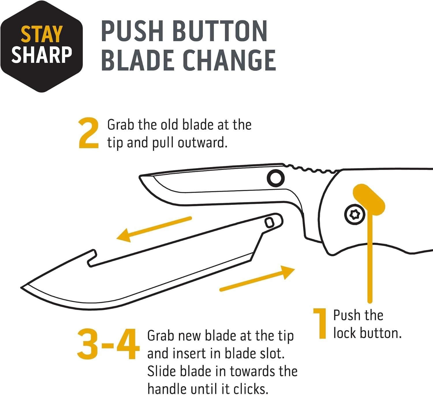 3.5" RazorSafe Replacement Knife Blades, 6 Pieces gallery