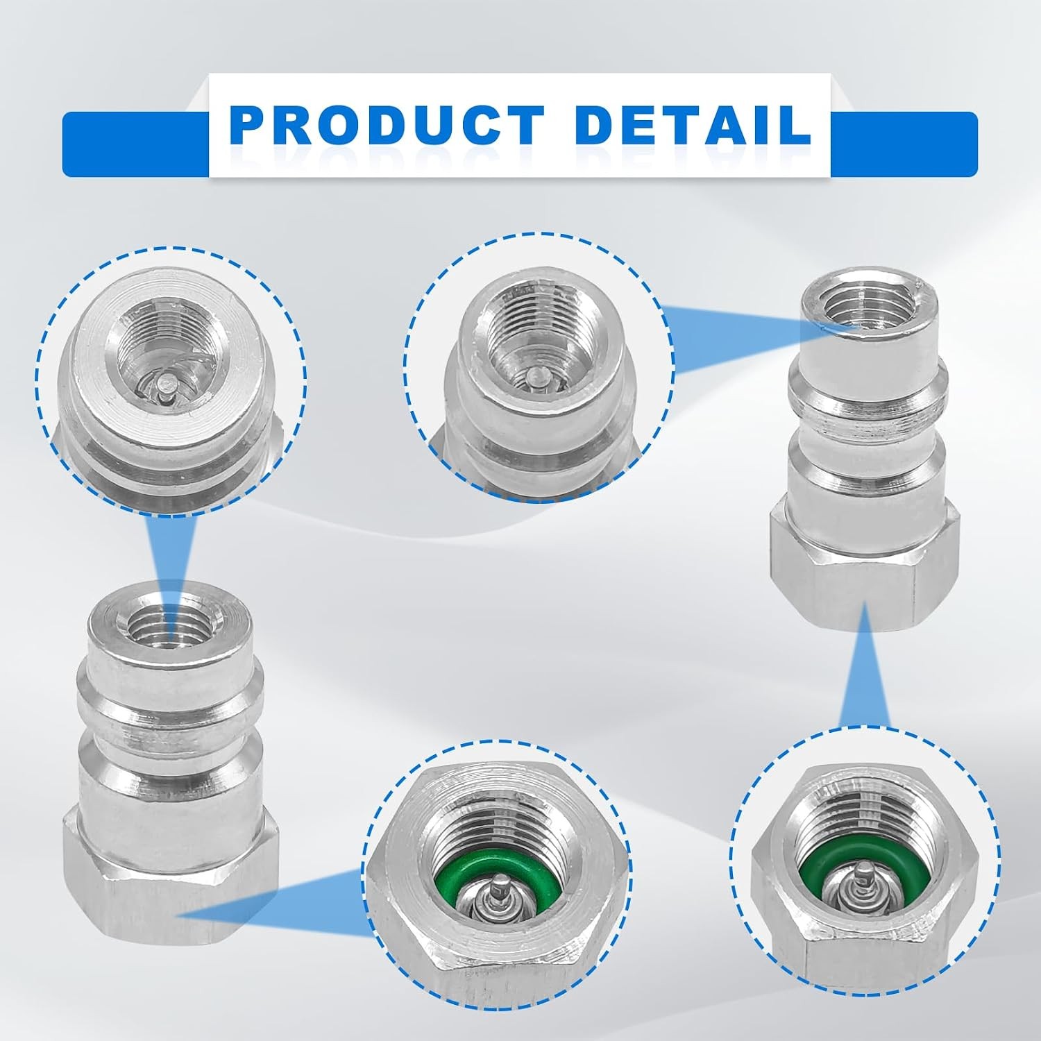 R12 to R134A Conversion Kit AC Retrofit Fitting Adapter gallery