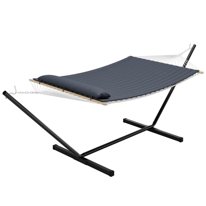 450Lb Portable Double Hammock with Stand for 2 Person W/Steel Stand for Backyard gallery