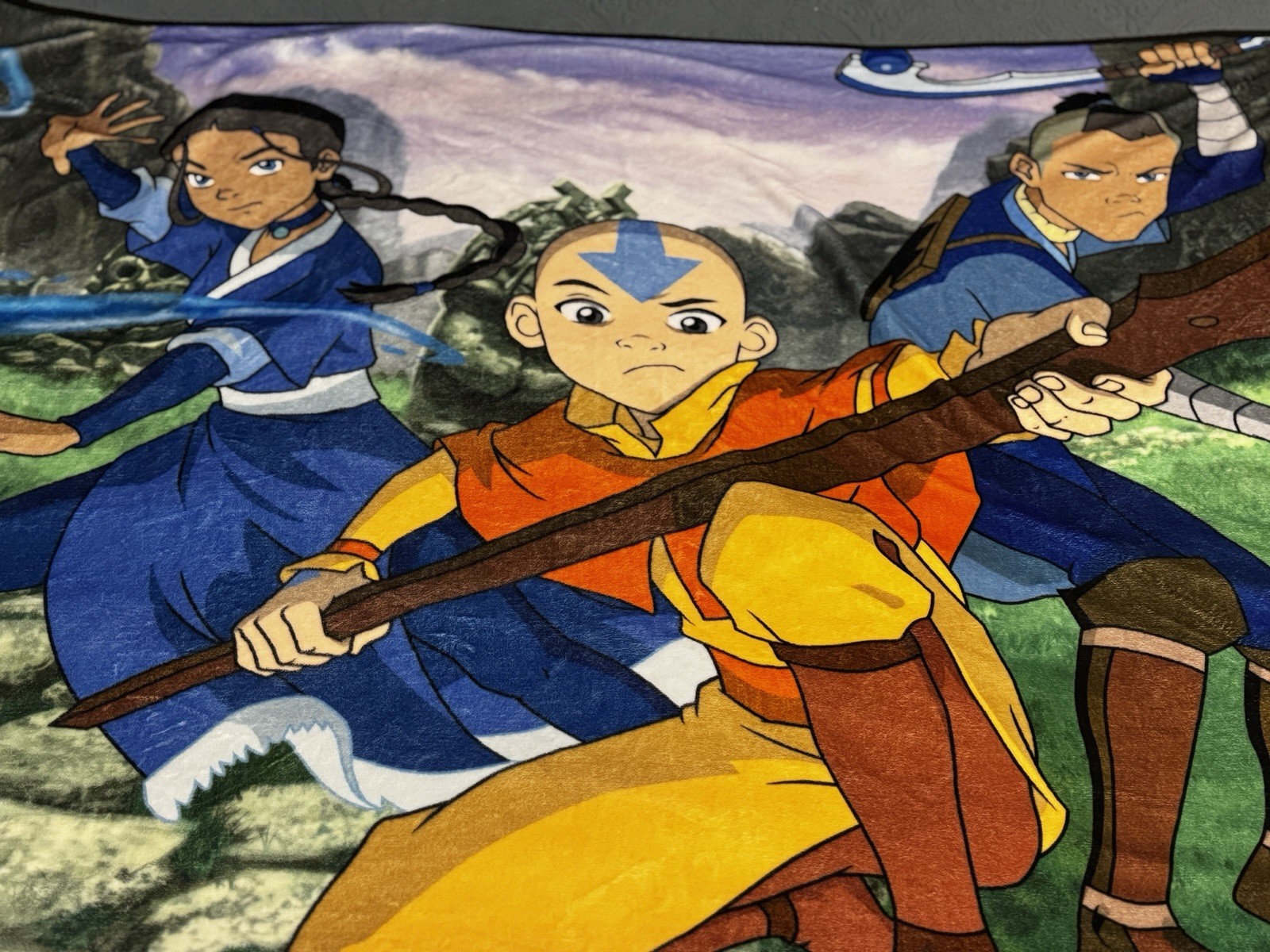 Aang Avatar: The Last Airbender Cartoon Throw Blanket Multicolor 40 x 60 in gallery