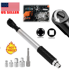 1/2″ Offset Extension Wrench Impact Ratchet Extender for Electric Drill Adapter