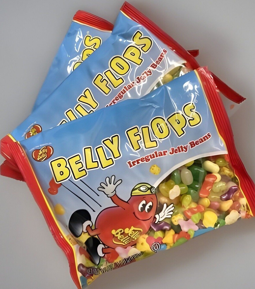 Jelly Belly Irregular Jelly Beans Belly Flops 1 lb Bags (x3) Assorted Flavors