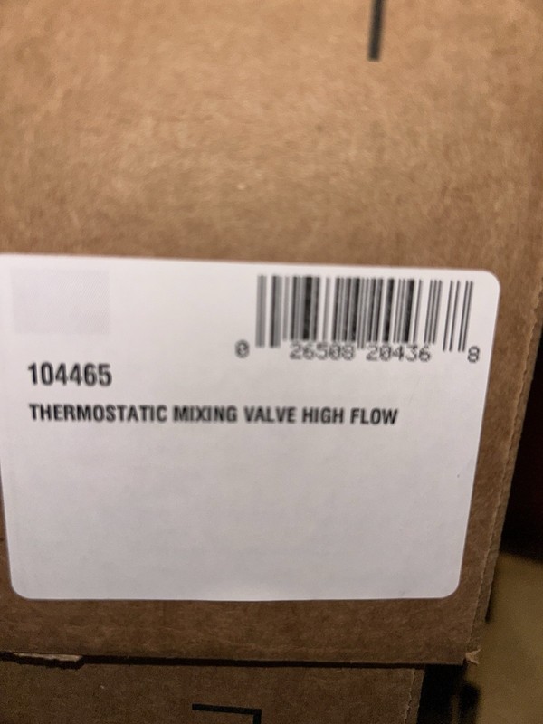 Adjustable Temp. Thermostatic Mixing Valve (1/2" Sweat), 104465 gallery