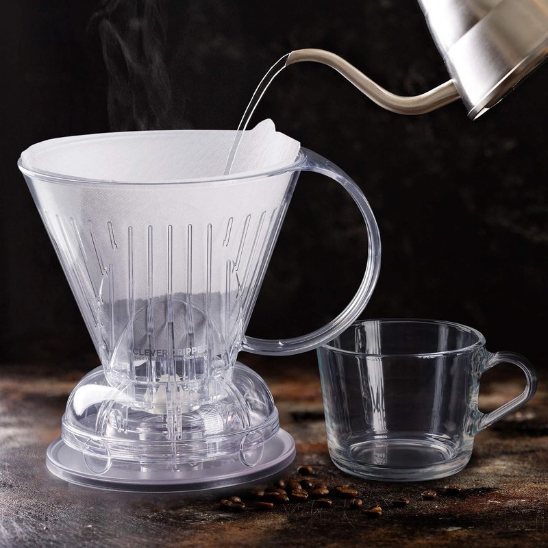 Large 18 oz| Barista's Choice| Safe Plastic|Includes 100 Filters (18 oz Large) gallery