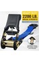 AUGO Ratchet Straps Heavy Duty 4 Pack -15 FT - 2200 LB Break Strength gallery