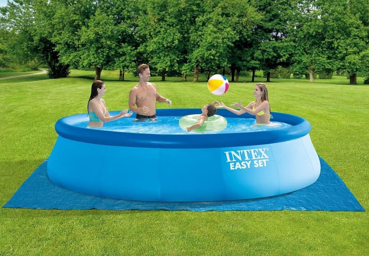 Above Ground Pool, 18'x48" Round Easy Set w/ 1500 GPH Pump, Ladder & Cover gallery