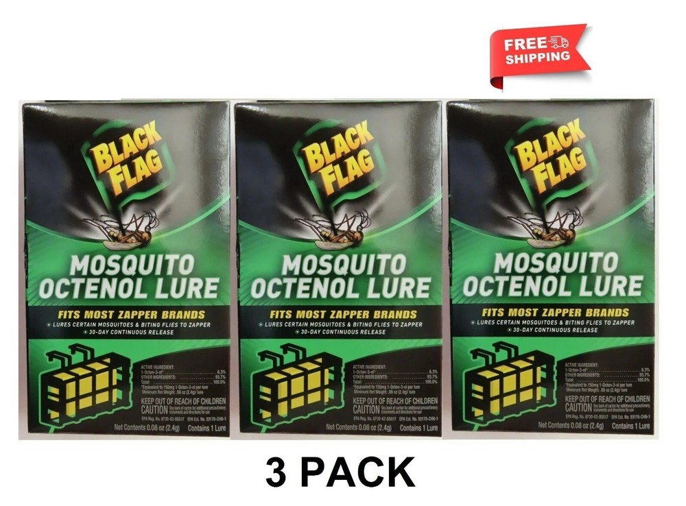 Black Flag Mosquito Octenol Lures - Model BZ-OCT1 (3 PACK) NEW