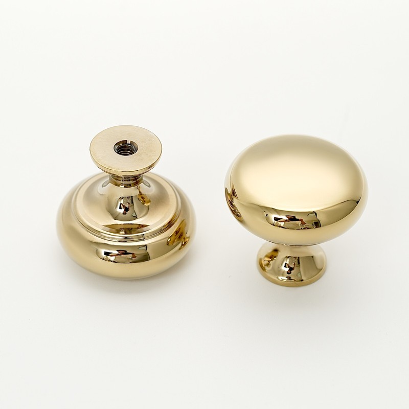 1.18" Diameter Solid Brass Cabinet Knob Cabinet Handle Classic Drawer Knob gallery