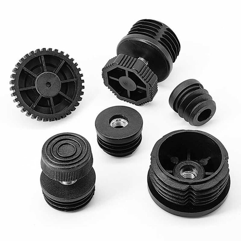Round Tube Inserts End Cap Adjustable Table Foot Furniture Leveling Feet 16-76mm gallery
