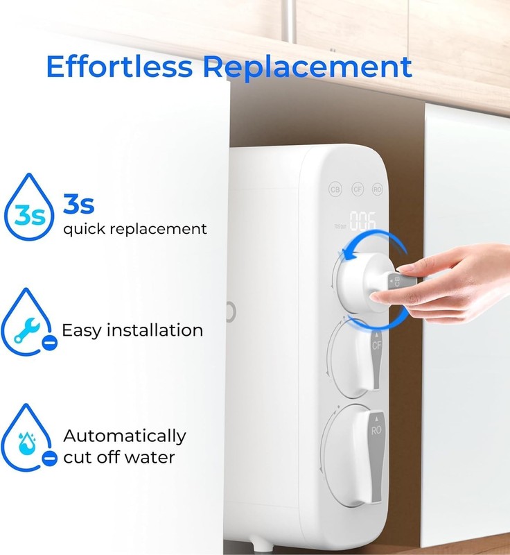 Waterdrop G3 Replacement Filter, Replacement for WD-G3-W 400GPD Reverse Osmosis gallery