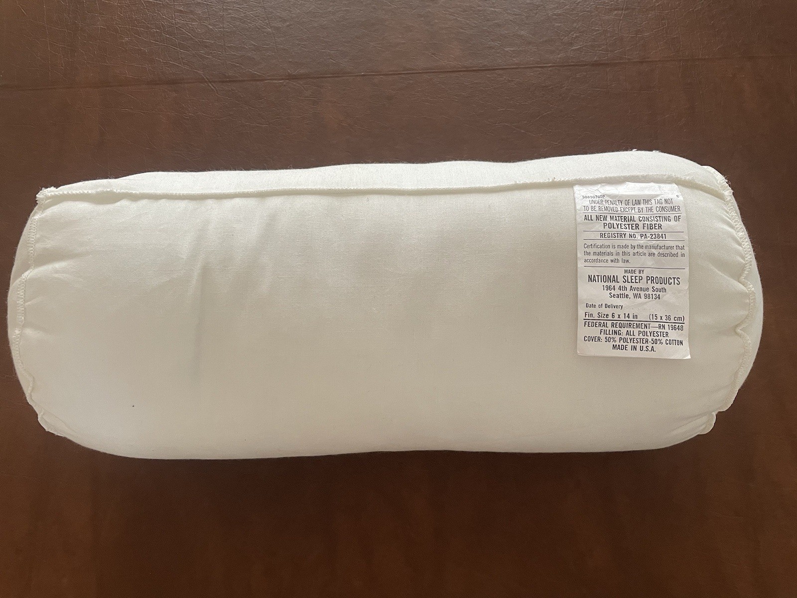 Bolster Insert Bolster Form Bolster Pillow Neck Roll 6”x14” Polyester Filled New gallery