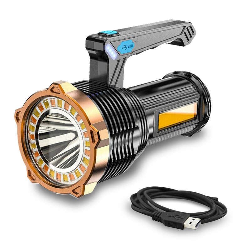Super Bright 250000000LM LED Flashlight High Powered Torch USB Rechargeable Lamp gallery