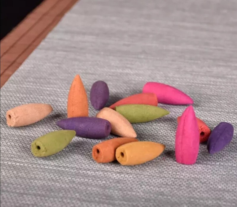 Big Backflow Incense Burner Cones Flower Flavor Smoke Bullet Cone 40/80/120Pcs gallery