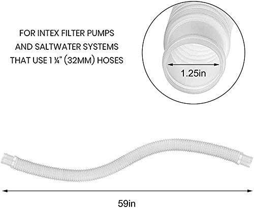 Swimming Pool Replacement 59 inches long with 1.25 diameter, White gallery