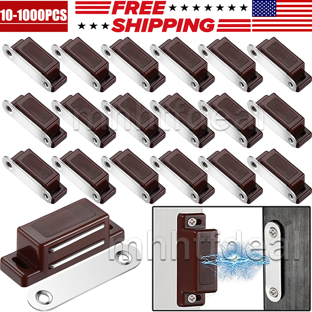 Magnetic Cabinet Door Latch Closures Kitchen Cabinet Wardrobe Cupboard Catch Lot gallery