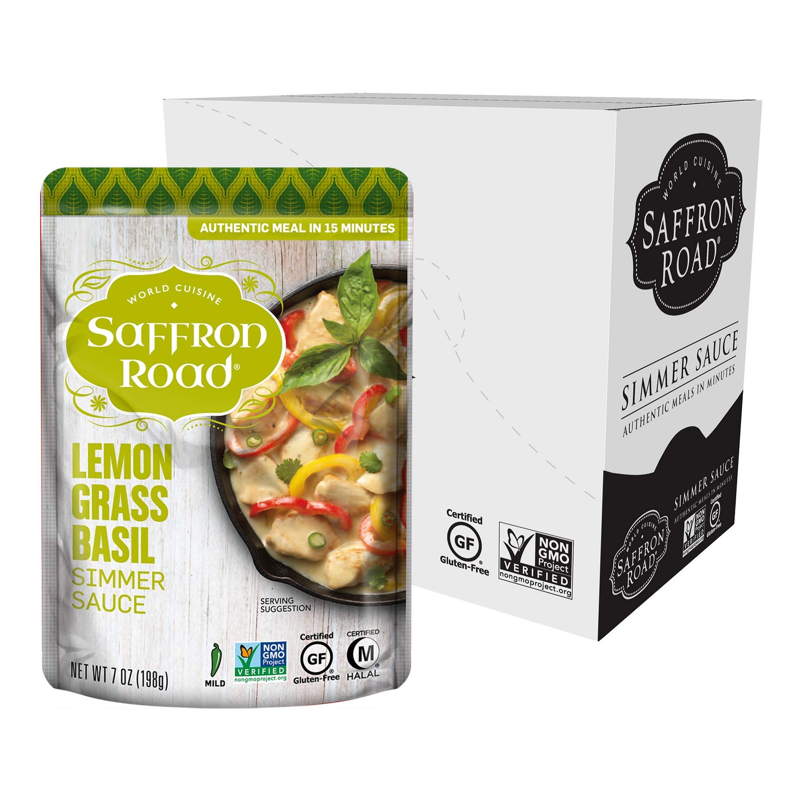 Saffron Road Lemongrass Basil Simmer Sauce | Globally Inspired Simmer Sauce |... gallery