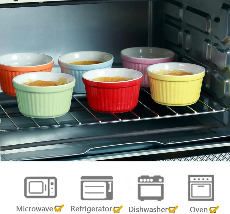 Ramekins 6Oz Oven Safe Creme Brulee Ramekins and Souffle Dishes gallery