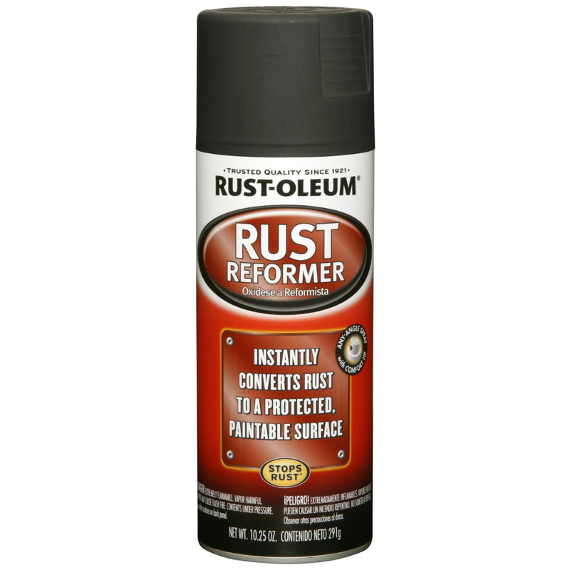 (4 Pack) Rust-Oleum Automotive Rust Reformer Flat Spray Paint, Black, 10.25 oz gallery