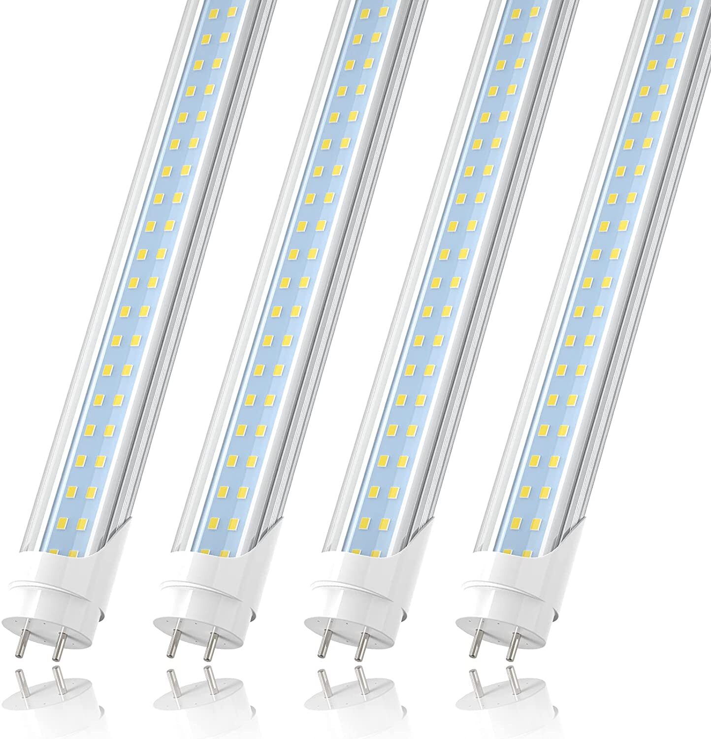 28W Dual Rows T8 4FT LED Tube Light Bulb G13 6500K 2 Pin 4' LED Shop Light Bulbs gallery