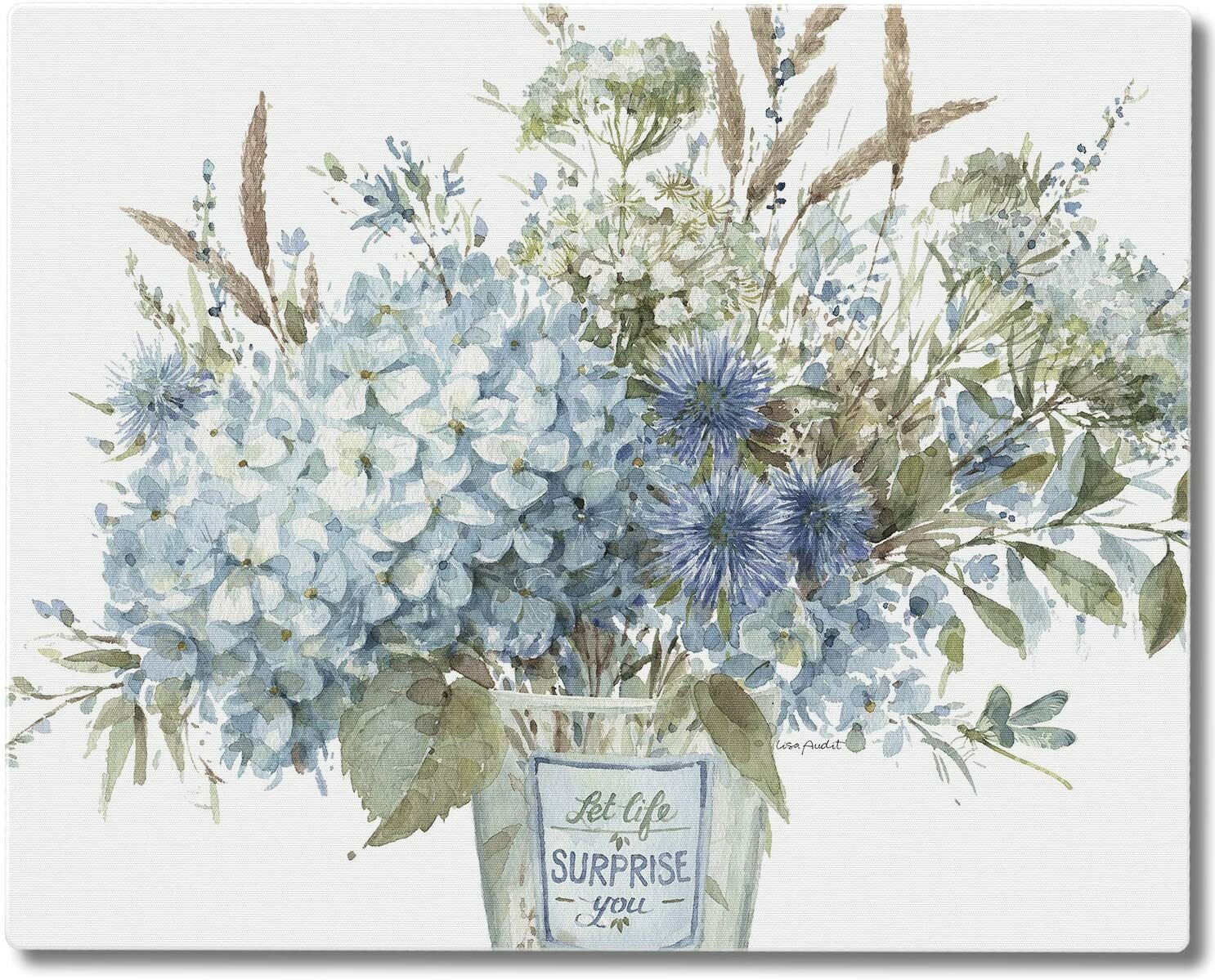 CounterArt Bohemian Blue Tempered Glass Counter Saver - 15 Inch By 12 Inch - Mad gallery