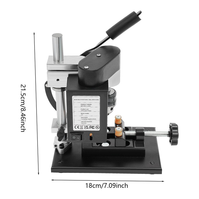 7-Speed Adjustable Mini Drill Press Benchtop 8000RPM for Wood Metal Craft DIY gallery