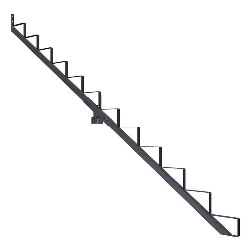 12 Step Steel Stair Riser Stringer And Connector Kit In Matte Black FREE SHIP gallery