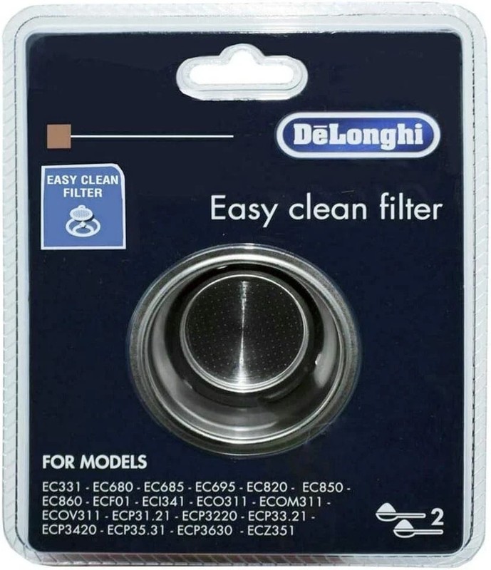 Delonghi EZ Clean Coffee Machine Filter 2-Cup - EC Models - DLSC401 / 5513281001 gallery