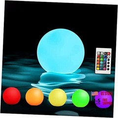 Borelor Floating Pool Lights,3-Inch USB Rechargeable & 3 inches (Pack of 6)