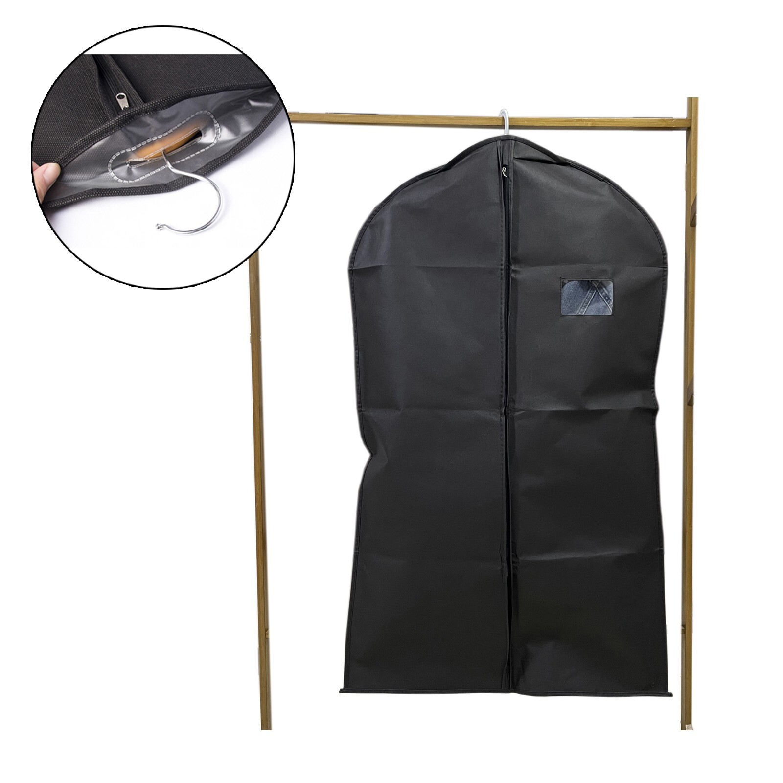 1Pcs Garment Cover Protector Hanging Suit Wardrobe Storage Bag 24 x 39" gallery