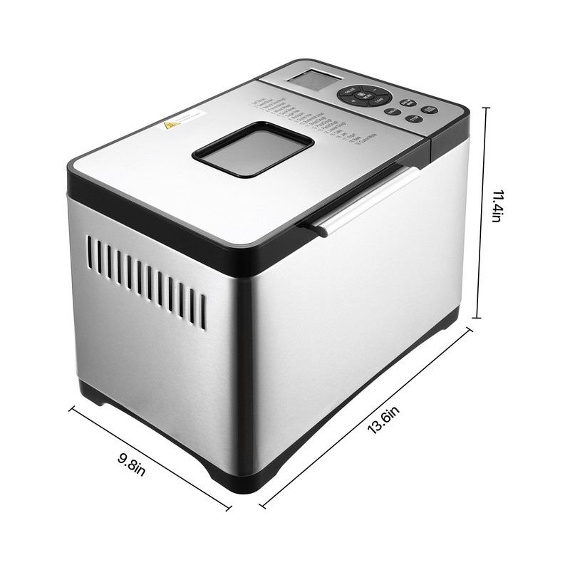2LB 19-in-1 Bread Maker Automatic Compact Dough Machine Nonstick 3 Crust Colors gallery