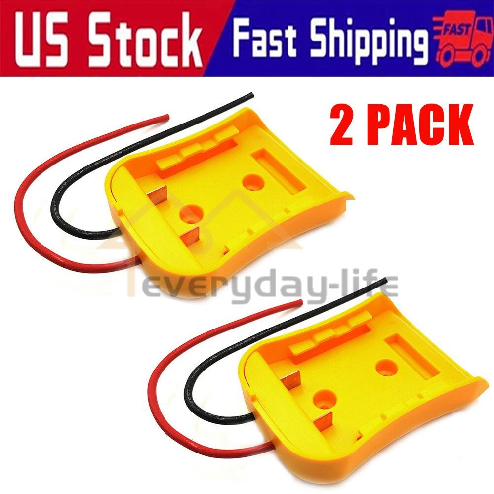 Power Connector DIY Battery Adapter Holder Dock For DeWalt 18V/20V Max Battery gallery