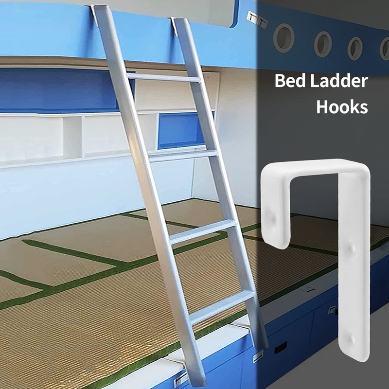 2 Pack Bunk Bed Ladder Hook 1" Replacement Hardware for Camper RV Bunk Ladder gallery