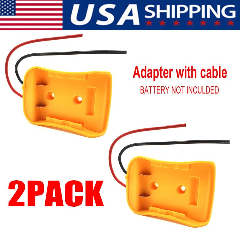 Power Connector DIY Battery Adapter Holder Dock For DeWalt 18V/20V Max Battery gallery