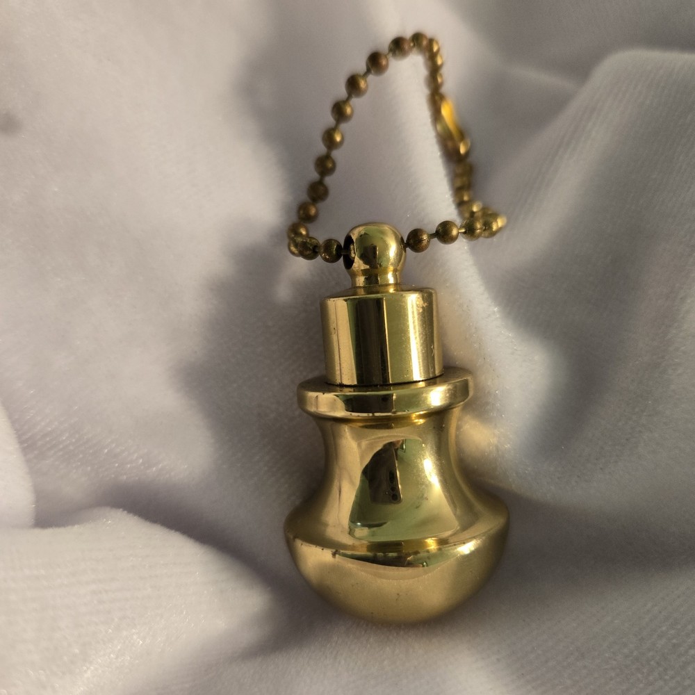 1 in Solid Brass Ball with 4" Pull Chain for Ceiling Fan or Lamp or Lighting NEW