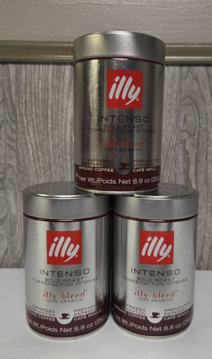 illy Ground Coffee Espresso Intenso Bold Roast, 8.8 Oz (3 Pack) BB 06/2027 gallery