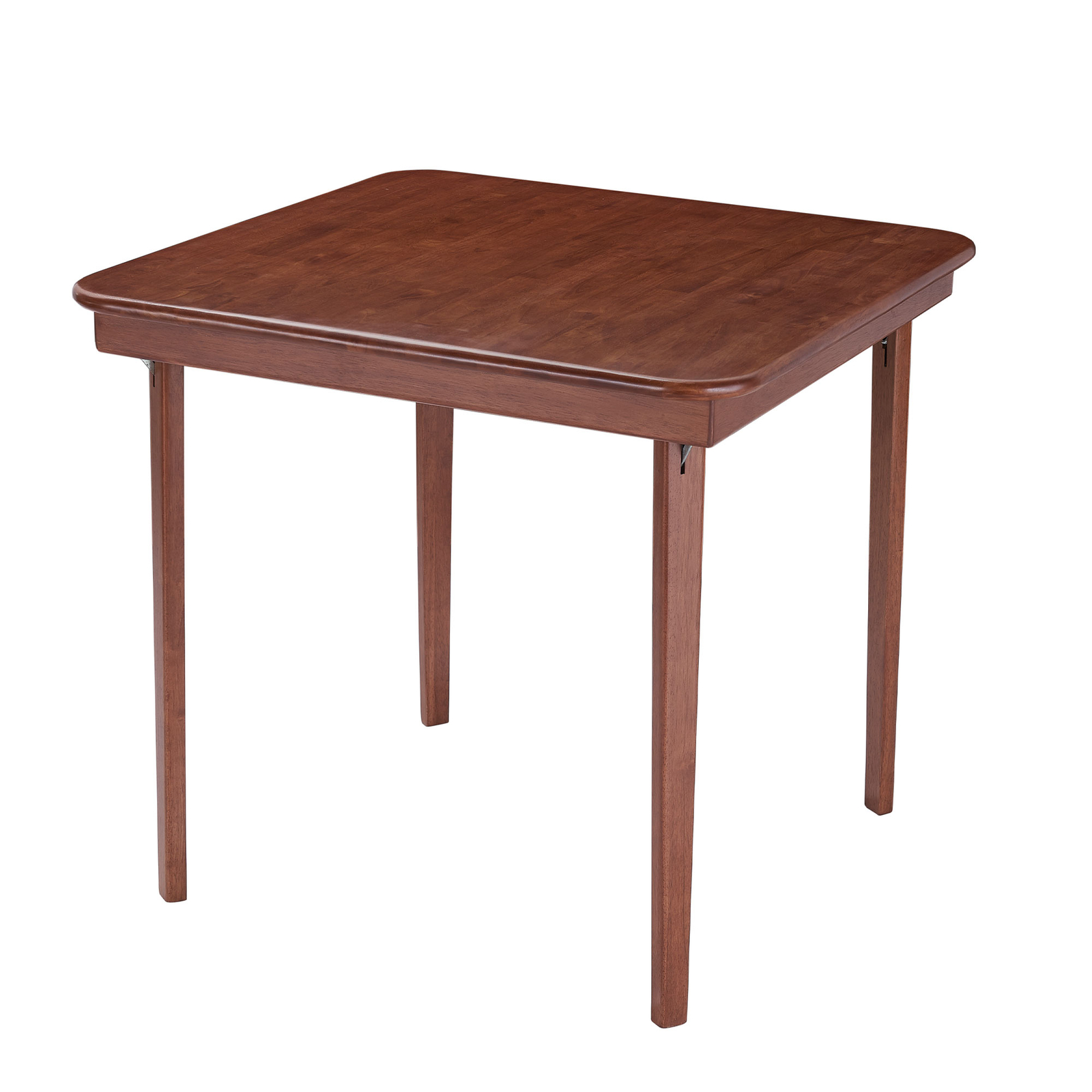 MECO Stakmore Classic Straight Edge Solid Wood Folding Card Table, Cherry Frame gallery