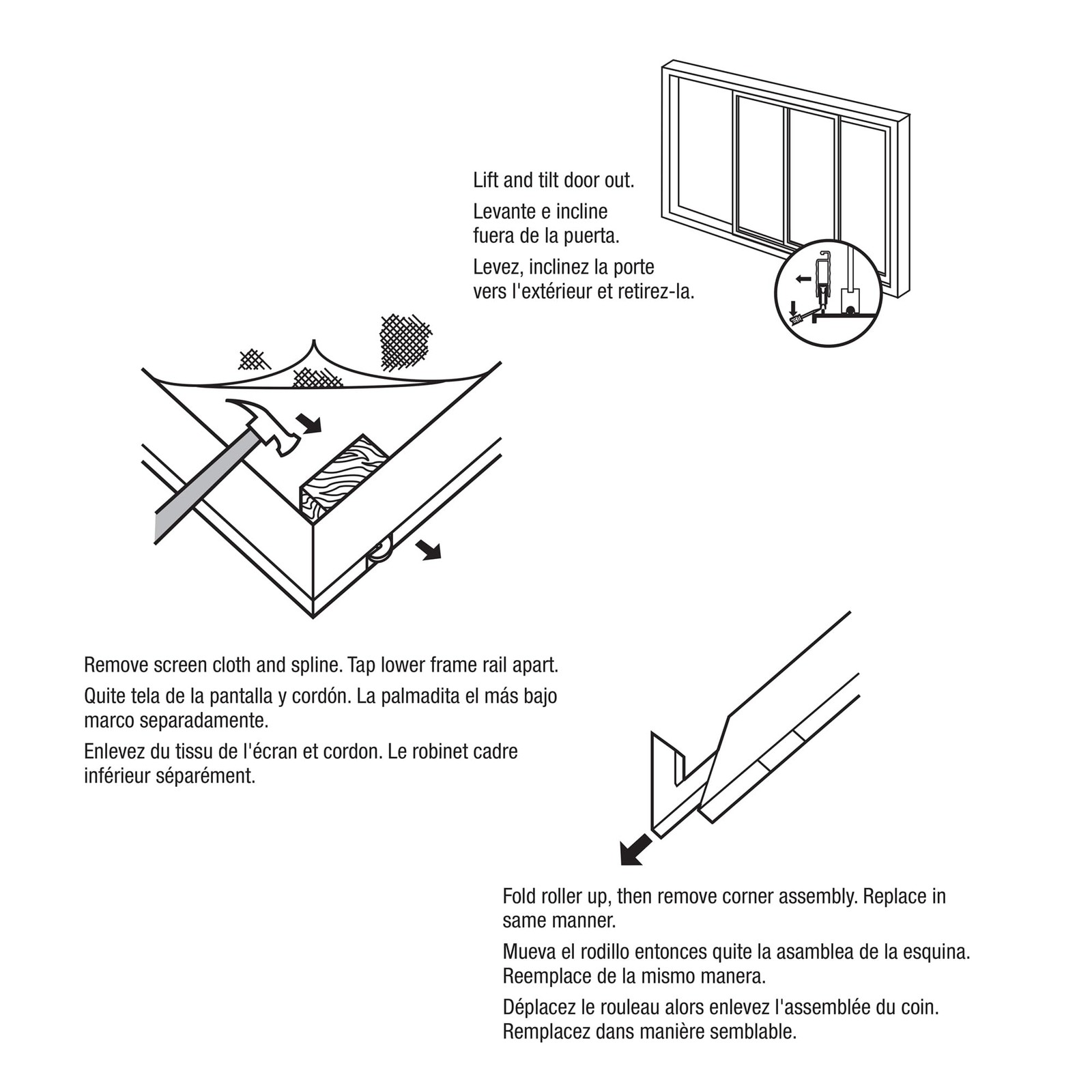 -Line B 569 Diecast Screen Door Corner Insert with Adjustment Screw (2 Pack) gallery
