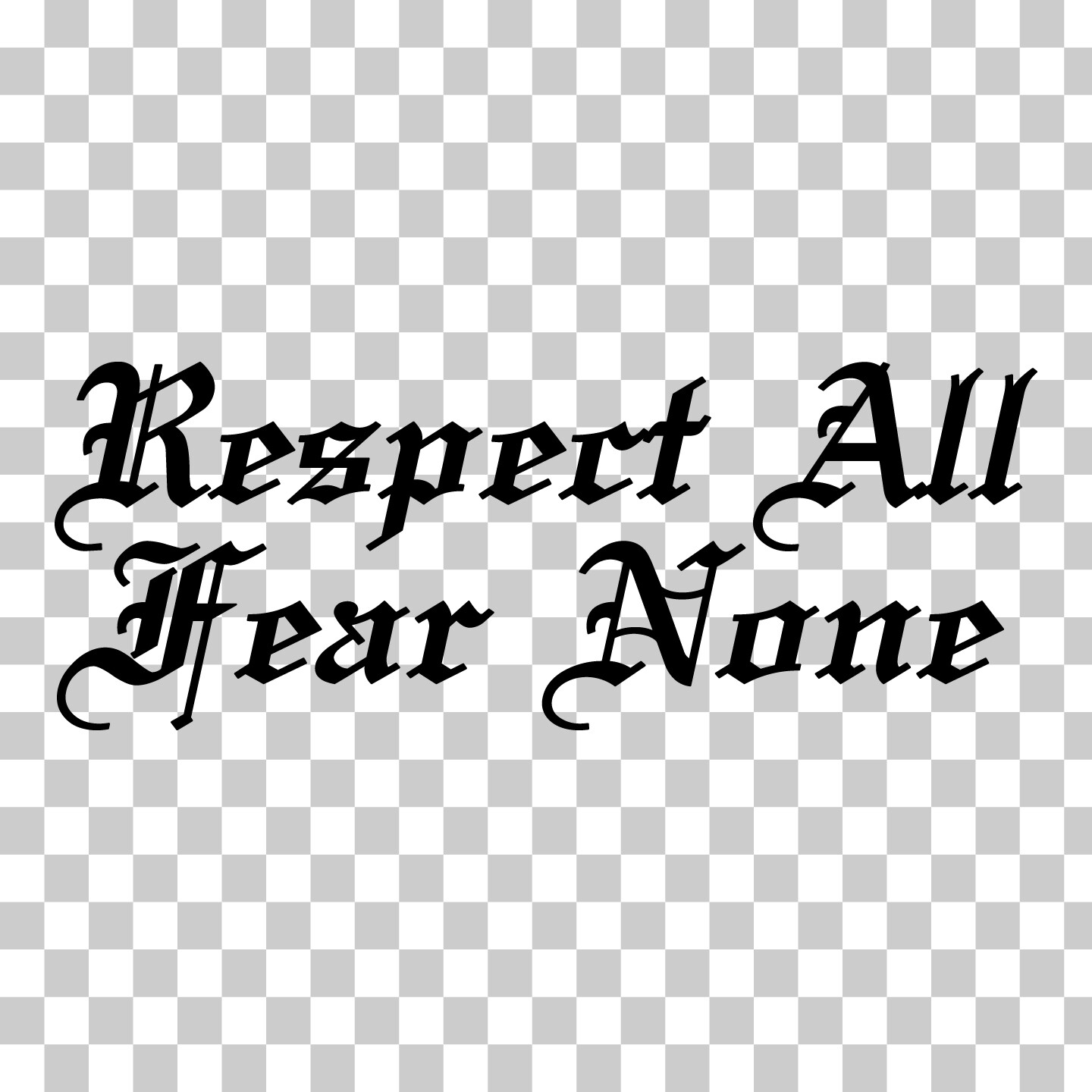 Respect All Fear None Custom Sticker Decal Car Truck Window Computer gallery