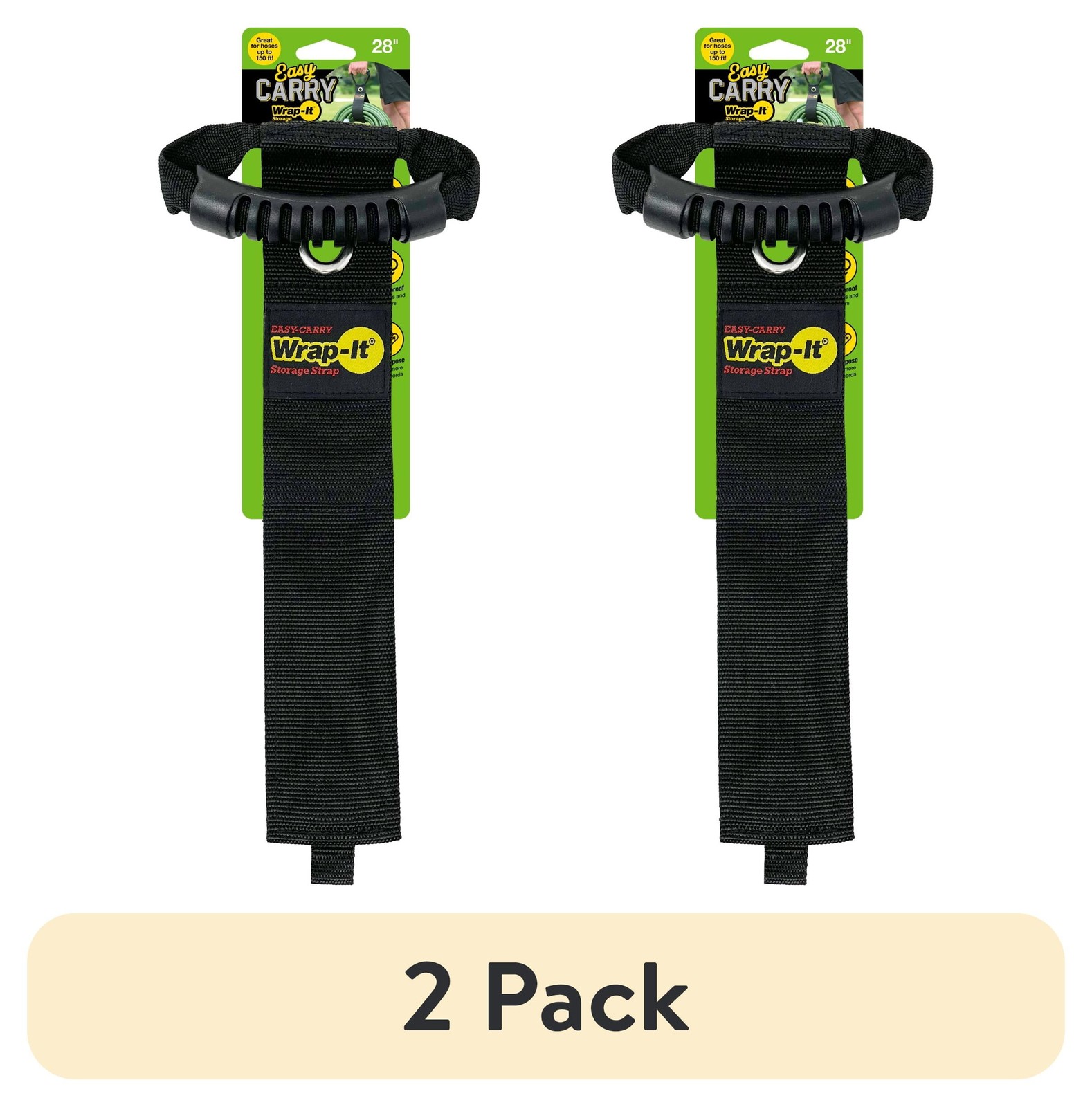 (2 pack) Easy-Carry 28in Wrap-It Storage Strap for Garden, Pool, and Water Hoses gallery