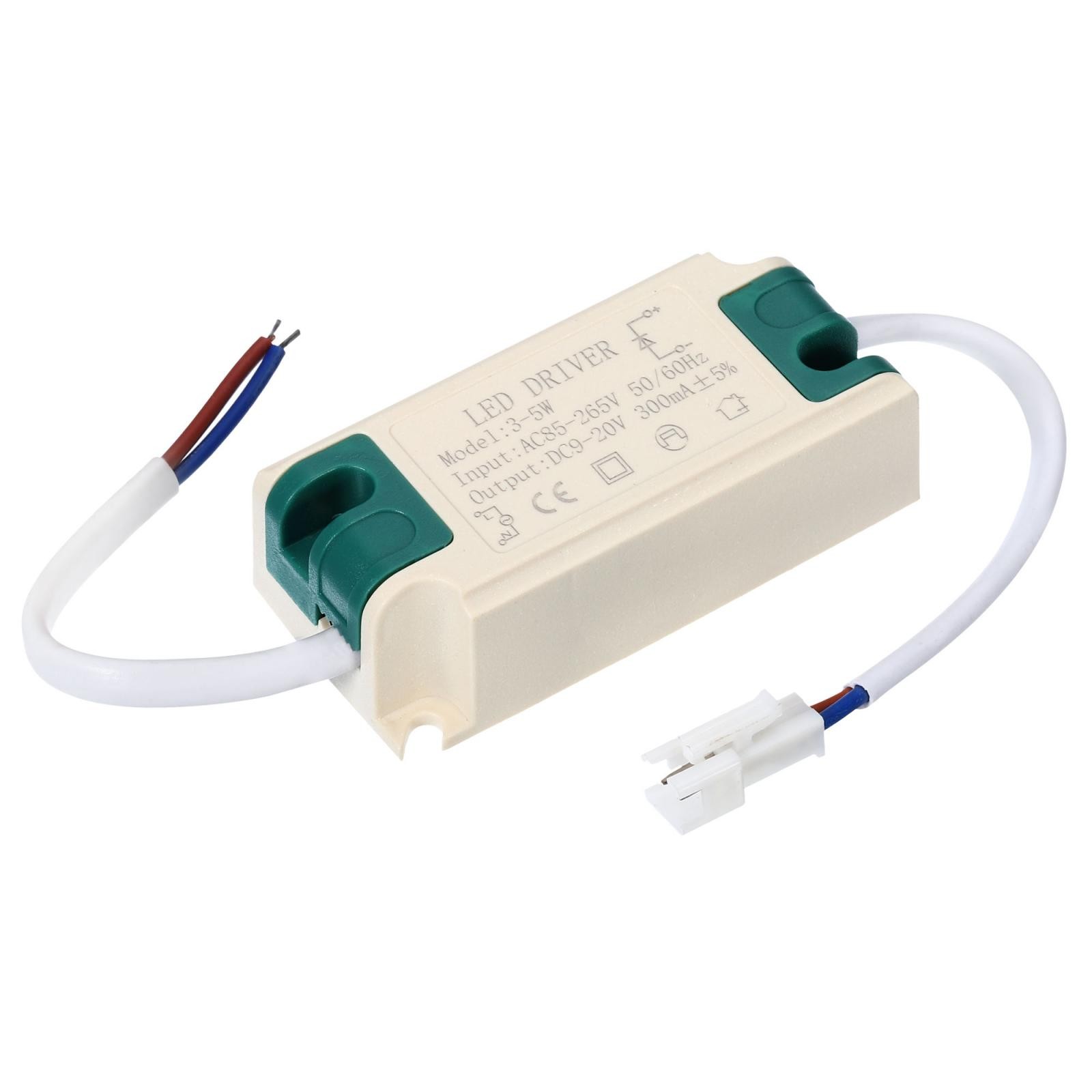 3-5W 300mA LED Driver AC 85-265V Output 9-20V DC Male Connector Transformer gallery