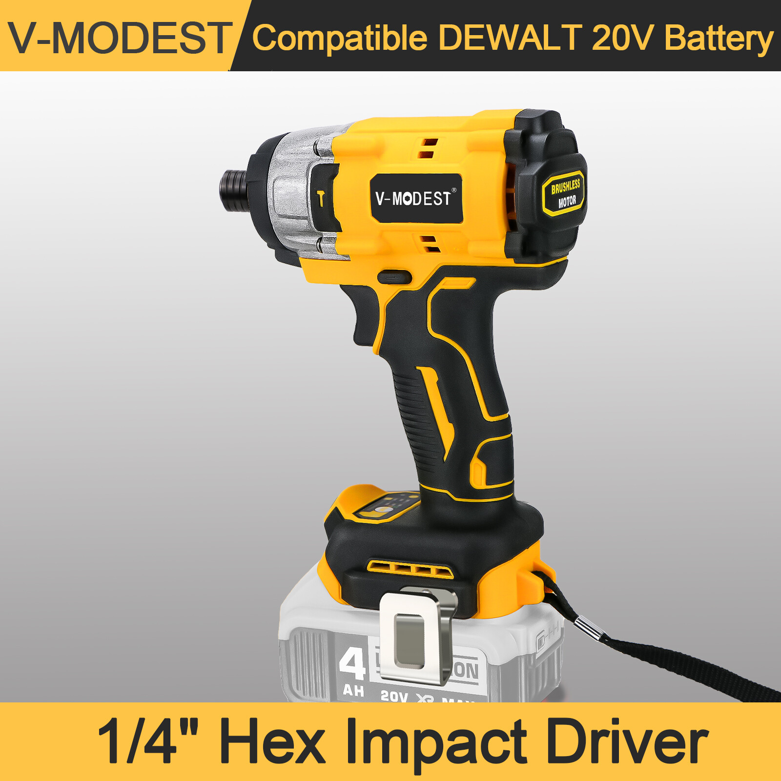 Compatible Dewalt 20Volt Max Brushless Cordless 1/4" Hex Impact Driver Compact gallery